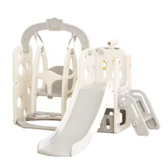 「02/16再入荷予定」大型遊具セット 滑り台・ブランコ・スイング・収納スペース付き