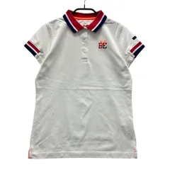 サイズ：0 MASTER BUNNY EDITION マスターバニーエディション  半袖ポロシャツ  ホワイト系 [240001142639] ゴルフウェア レディース ストスト