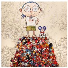 Takashi Murakami, "Me and DOB Standing on the Hill of Death," ED300, Zingaro, Kaikai Kiki, Poster, Art, Unopened.
