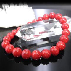 本物】辰砂ブレスレット 貔貅付き 中国現地オーダー品 8mm天然石 幸運