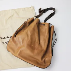エンリーベグリン HENRY BEGUELIN オミノ刺繍入 スタッズ付きショルダー レザーバッグ/ベージュ系 ワンショルダー【2400013497589】のサムネイル