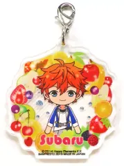 【中古】キーホルダー・マスコット(キャラクター) 明星スバル トレーディングサマーチャーム 「一番カフェ×あんさんぶるスターズ! ～Enjoy summer! PART1～」 ドリンク注文特典