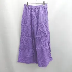 ◇ Θ a day in the life ウエストゴム ロング フレア スカート サイズ 表記なし パープル系 レディース E  【1502030047035】