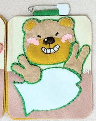 フェルト名札　クマ　保育　実習