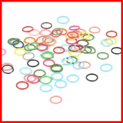 金具 アクセサリーパーツ 留め金 DIY リングコネクター 手作り 丸いリング ジュエリー アクセサリーパーツ ジャンプリング クラフト リング ジャンプリング 混合色 素材 材料 丸環 製作キット マルカン (10mm サムコス 100個セット)