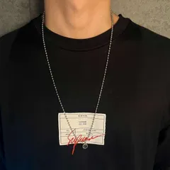 70cm コインネックレス シルバー ボールチェーン ロングネックレス メンズ