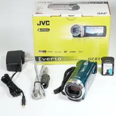 JVC Everio GZ-E117 ビデオカメラ セット JVC GZ-E117-R エブリオ ビデオカメラ CU-BD5-R 付 k2341 : りん