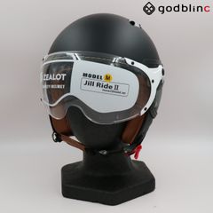 ZEALOT　ジルライド2 インナーシールドジェット　MATT BLACK/GRAY　Mサイズ※女性・こどもベース　JR0018ジェットヘルメット