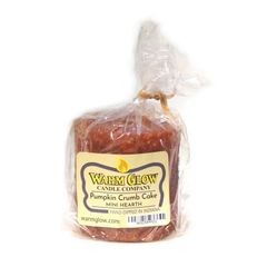 USA 米国 アメリカン 甘い香り ハンドディップ キャンドル パンプキンクラムケーキ フレーバー ウォームグロー ミニケーキ風 200g インテリア雑貨 置物 芳香 WARM GLOW CANDLE COMPANY レア 入手困難品