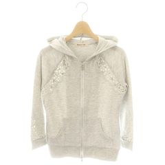 サカイ sacai 刺繍スウェットプルオーバー トレーナー 0 茶 /MI ■OS ■SH レディース サカイ sacai 刺繍スウェットプルオーバー トレーナー 0 茶 /MI