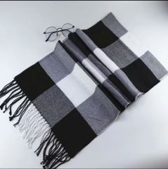 カシミアのようなスカーフ厚みのあるスカーフタッセルチェック柄暖かいメンズとレディースすべてマッチショールスカーフ マフラー
