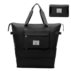 【在庫処分】旅行カバン レディース 2層拡張可能 メンズ おしゃれ 折りたたみ式 トラベルバッグ キャリーオンバッグ 軽量 45L 通勤バッグ 大容量 機内持ち込み スポーツバッグ ジムバッグ 2泊3日 防水 乾湿両用分離 旅行バッグ ゴルフ 修学 バッグ 3