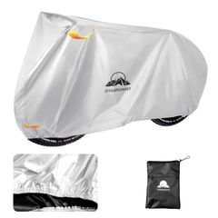 新品 自転車カバー 防水 厚手 破れにくい420Dオックスフォード生地 高耐久＆耐風設計 ロックホール付き 風飛び防止 全天候対応 雨避け UV加工 盗難防止 29インチまで対応 収納袋付