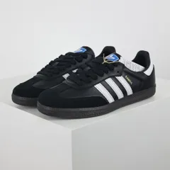 adidas アディダス サンバ ポニー トーナル ロー ウェールズ ボナー 黒白スニーカー男女兼用