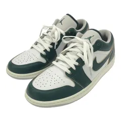 NIKE ナイキ 29cm AIR JORDAN 1 LOW SE エアジョーダン FQ7687-300 グリーン ホワイト スニーカー シューズ 美品