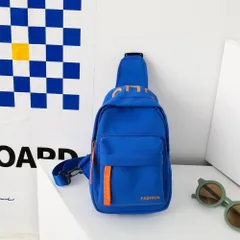 ☆ ブルー ☆ ボディーバッグ lybag0405 ボディバッグ キッズ ワンショルダーバッグ ボディーバッグ ワンショルダー 斜め掛け ショルダー バッグ バック ジュニア 子供 男の子 女の子 お出かけ おしゃれ シンプル カジュアル メッセンジャーバッグ