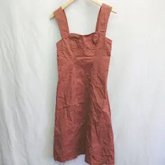 ◇ Θ 31 Sons de mode 綿混合 サロペット風 ロング ワンピース サイズ38 オレンジ系 レディース E  【1410290036525】のサムネイル