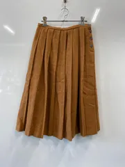 a484⚫︎SM2⚫︎サマンサモスモス⚫︎ウール混⚫︎プリーツスカート⚫︎sizeM⚫︎茶