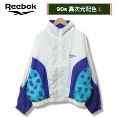 リーボック ナイロンジャケット L ホワイト 90s Reebok ヴィンテージ