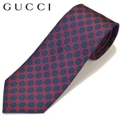 GUCCI グッチ メンズ シルクジャカードGGパターン柄ネクタイ サイズ剣幅8cm egc17w010 456524 4B002 4174 NAVY ネイビー