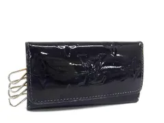 LOUIS VUITTON ルイヴィトン M93517 モノグラムヴェルニ ミュルティクレ4 4連 キーケース 鍵入れ レディース ブラック系 DK1813