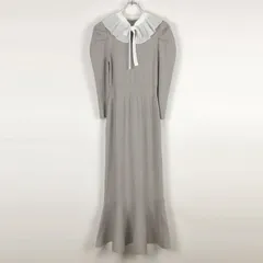 SNIDEL プリーツカラーニットワンピース マーメイド