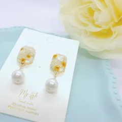 カスミソウのパールピアス/イヤリング