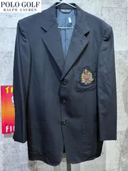 POLO GOLF 紺ブレザー L ポロゴルフ ラルフローレン ネイビー テーラード
