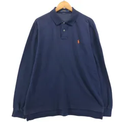 古着 ラルフローレン Ralph Lauren POLO RALPH LAUREN CUSTOM FIT 長袖 ポロシャツ メンズXL相当/eaa579106