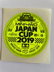 ミニ四駆　ジャパンカップ　2019 ステッカー　黄色