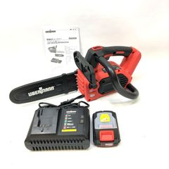 UBERMANN ウーバマン 充電式チェーンソー UB18VCBLBFS250 電池パック、充電器セット 250mm 18V コンパクト 軽量 美品 △ DW3523