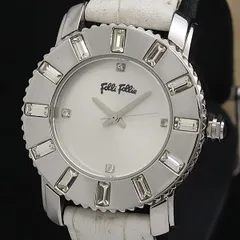FOLLI FOLLIE 腕時計 FLYINGHEART シルバー文字盤 電池交換済み Folli Follie フォリフォリ シルバー 腕時計