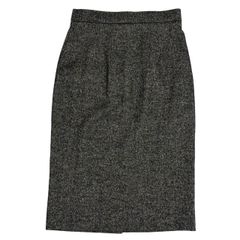 Dolce&Gabbana ドルチェ&ガッバーナ タイトスカート グレー 膝下丈 ツイード レディース サイズ42  Lサイズ