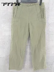 ◇ green label relaxing UNITED ARROWS ワイド パンツ サイズ36 カーキ レディース 【中古】 【1002800528691】