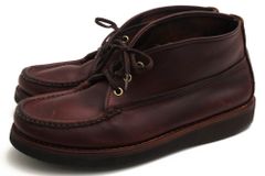 ラッセルモカシン／Russell Moccasin チャッカブーツ シューズ 靴 メンズ 男性 男性用 レザー 革 本革 ダークブラウン 茶 ブラウン  スポーティングクレイチャッカ SPORTING CLAYS CHUKKA BOOTS フレックスソール  