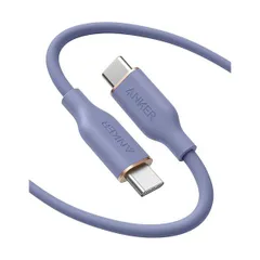 （まとめ） アンカージャパン ANKER PowerLine III Flow USB-C＆USB-C ケーブル 1.8m ラベンダーグレーA85530Q1 1本 【×2セット】
