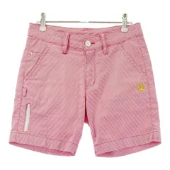 サイズ：00 PEARLY GATES パーリーゲイツ 25周年モデル ストレッチ ショートパンツ 総柄 レッド系 [240101328578]# ゴルフウェア レディース ストスト