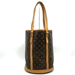 【べた無し】LOUIS VUITTON ルイ・ヴィトン バケットGM トートバッグ モノグラムキャンバス ブラウン 茶 M42236 レディースファッション