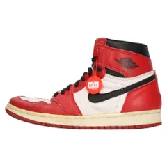 NIKE (ナイキ) 94年復刻 AIR JORDAN 1 CHICAGO エアジョーダン1 シカゴ ハイカットスニーカー US7.5/25.5cm ホワイト/レッド 130207-101のサムネイル