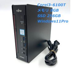 【超小型デスクトップ】富士通  Esprimo Q556/M Corei3-6100T 8GB/SSD256GB/Windows11Pro/WPSOffice