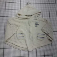 ◇ ⊇ gelato pique もこもこ 半袖 ポンチョ サイズM ホワイト系 レディース E  【1509100032373】