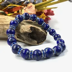 ラピスラズリ パワーストーン ブレスレット 天然石 10mm （ブルー）メンズ・レディース　男性・女性　数珠ブレス　開運  [o]　