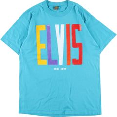古着 80年代 UERZEES ELVIS PRESLEY エルヴィスプレスリー バンドTシャツ バンT USA製 メンズM ヴィンテージ/eaa338915