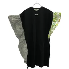 美品 エムエスジーエム MSGM フリルデザイン ノースリーブワンピース 黒 美品 エムエスジーエム MSGM フリルデザイン ノースリーブ