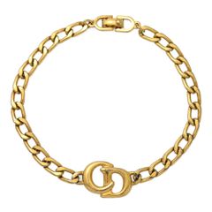 美品★ Christian Dior CDロゴ　ブレスレット　ゴールドカラー 楽天市場】ディオール ブレスレット CD ロゴ ゴールド メタル