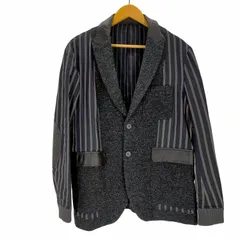 ツモリチサト TSUMORI CHISATO 18AW 素材切替レザーエルボーパッチテーラードジャケット メンズ JPN：2 のサムネイル
