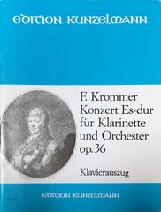 クロンマー クラリネット協奏曲 変ホ長調 作品36 (クラリネットとピアノ) 輸入楽譜 Krommer Konzert Es-dur op.36 洋書