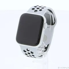 〔中古品〕Apple Watch SE 第1世代 Nike GPS 44mm シルバーアルミニウムケース ピュアプラチナム／ブラックNikeスポーツバンド【258】
