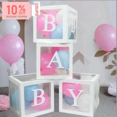 【イニシャル 風船 BOX♡】　バースデー ハーフバースデー  誕生日 数字 ビッグ バルーン 風船 イベント ナンバー パーティー