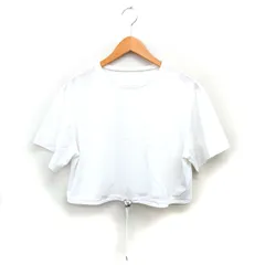 ルシェルブルー LE CIEL BLEU ボートネック カットソー Tシャツ ワイド ドローストリング 透け感 ショート丈 五分袖 36 白 ホワイト /NT4のサムネイル